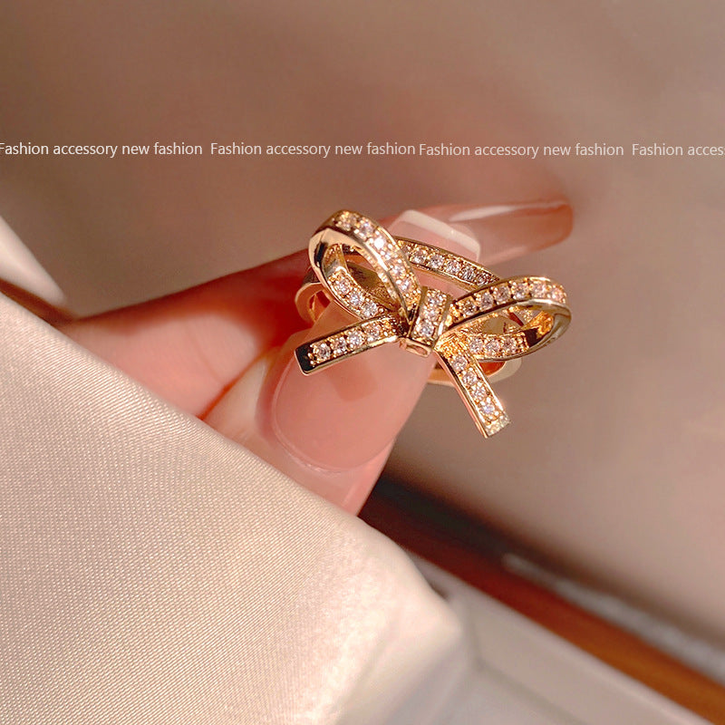 Women's Luxury High Sense Niche Couple Open Rings