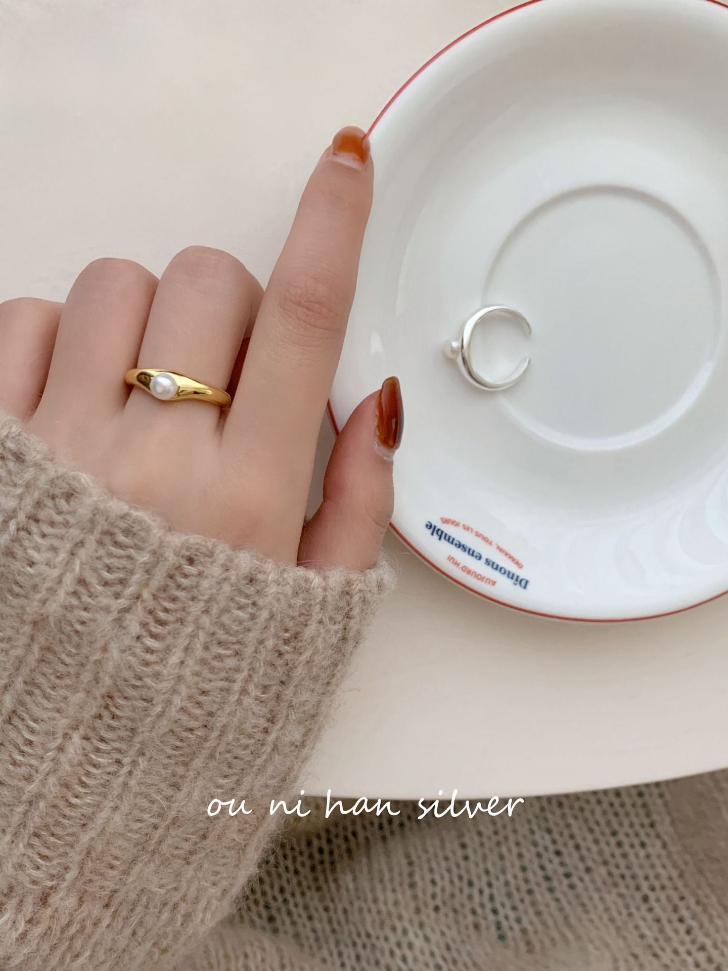 Oni Sterling Sier Female Style Design Rings