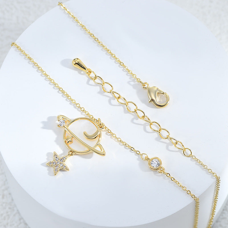 Plating Temperament Clavicle Chain Female Niche Design Necklaces