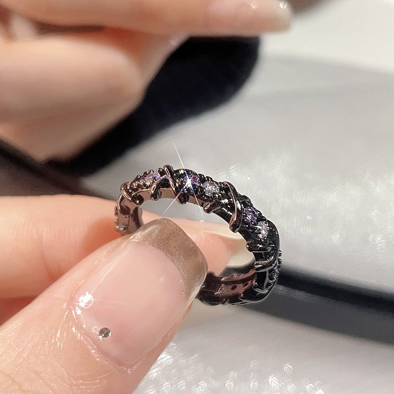Diamond Zircon Special Interest Light Luxury Versatile Rings