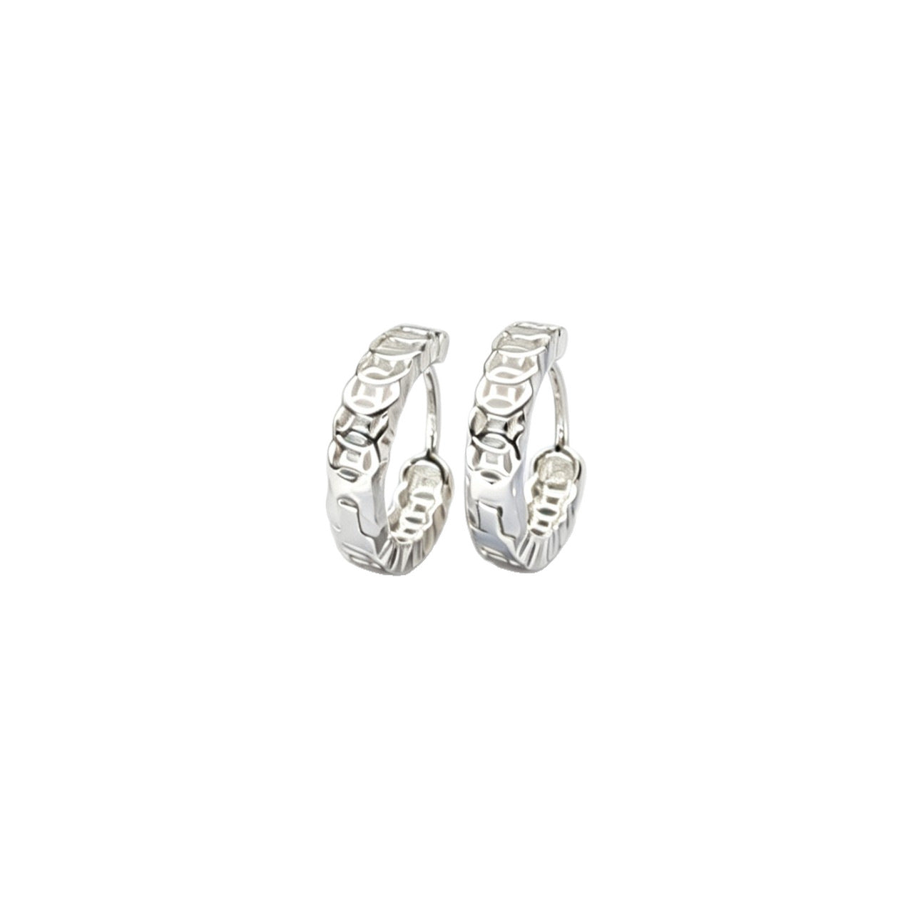 Women's Duo Sterling Sier Coin High-grade Light Earrings