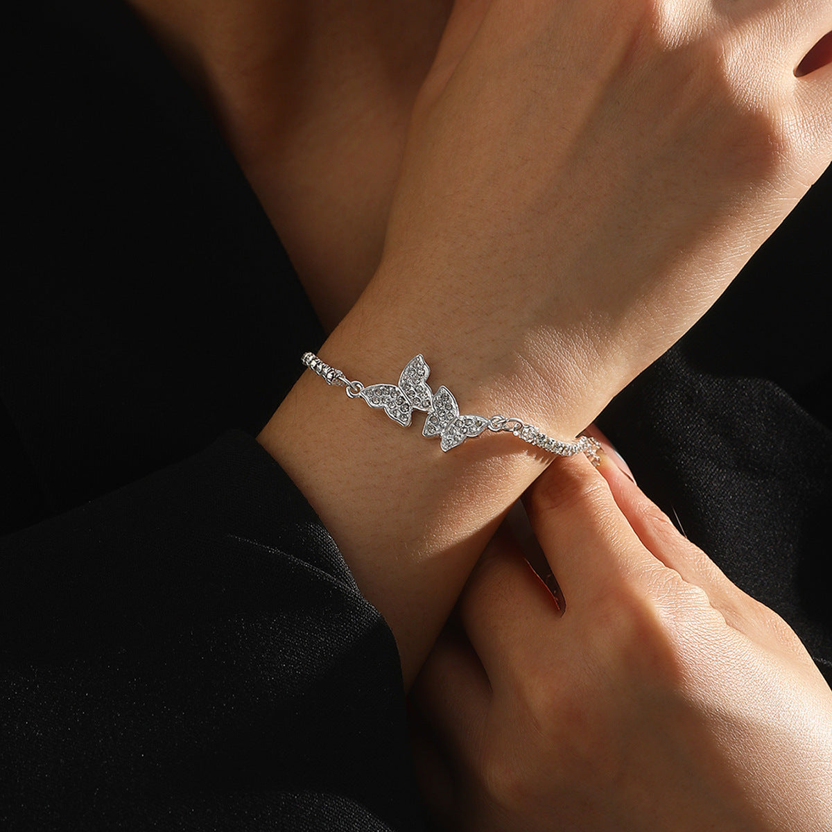 Butterfly Female Summer Light Luxury Minority Exquisite Fashion Bracelet