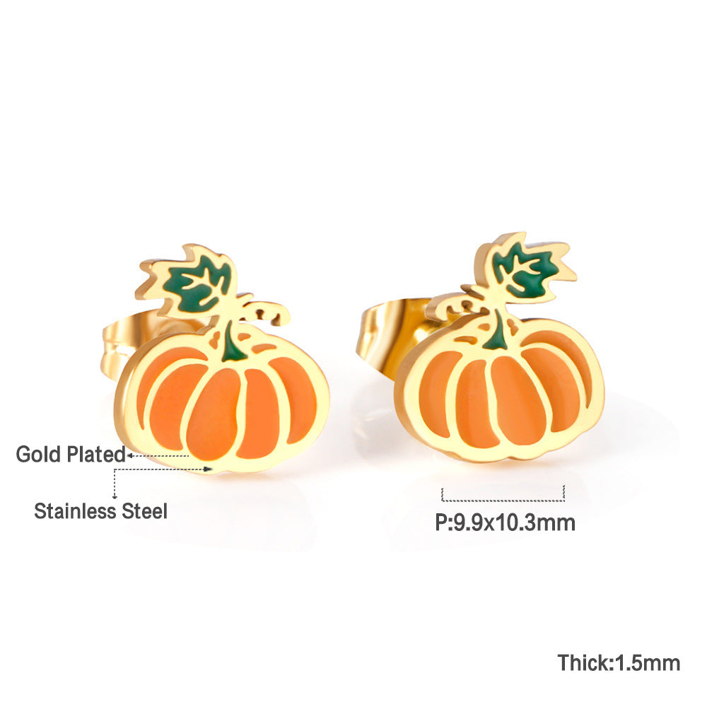 Children's Design Female Cute Sweet Cartoon Fruit Earrings
