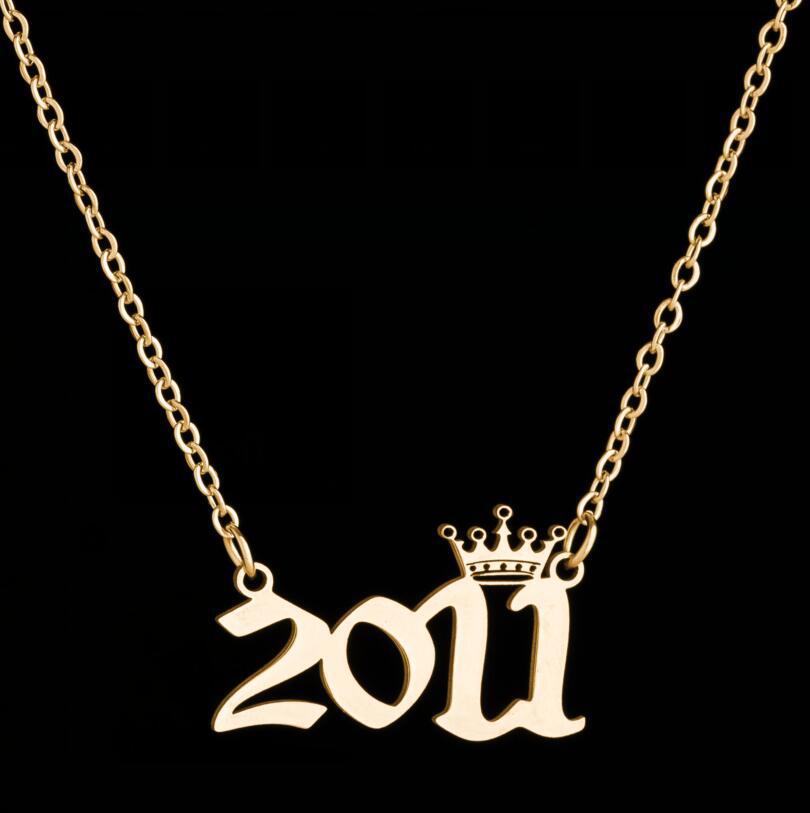 Women's Wind Lucky Digital Angel Clavicle Chain Necklaces