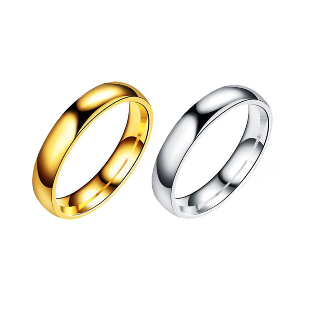 Steel Mm Inner Outer Arc Simple Couple Rings