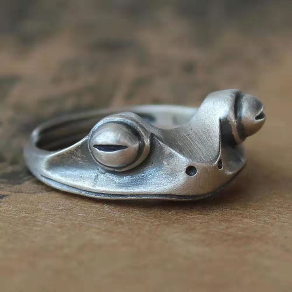 Frog Cute Little Opening Adjustable Unisex Rings