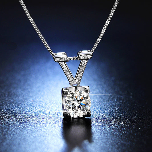 Live Streaming On Karat Moissanite Clavicle Necklaces