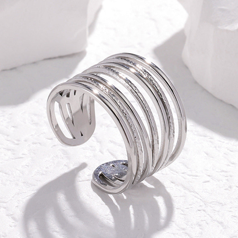 Steel Advanced Sense Niche Open Stainless Rings