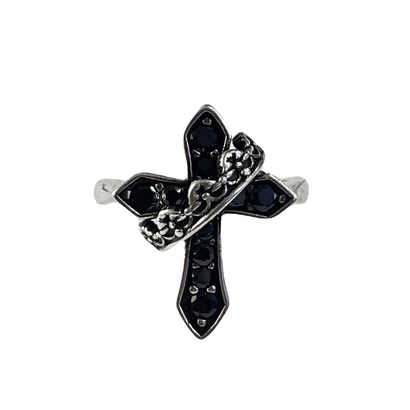 Saturn Retro Antique Finishing Opening Female Rings