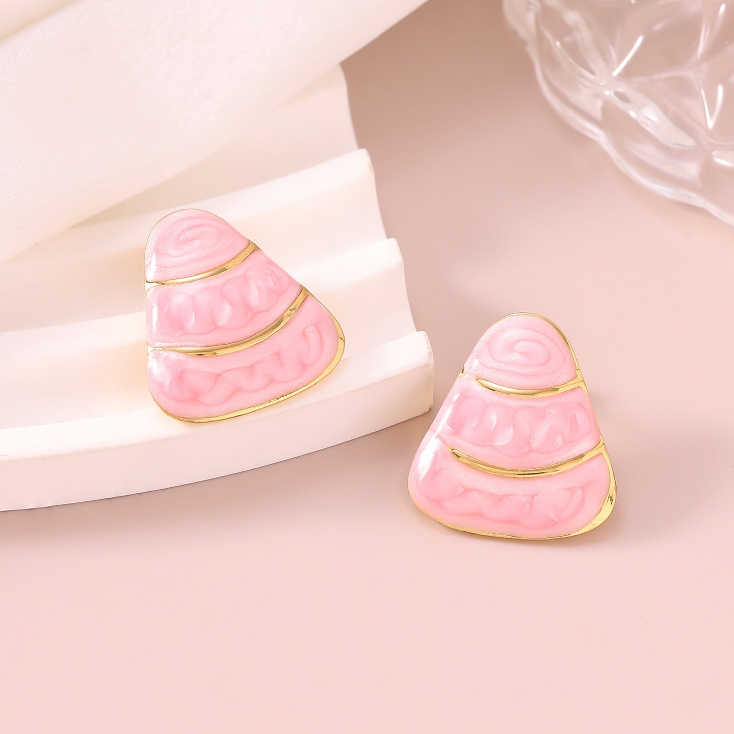 Geometric Retro Style High-grade Square Stainless Earrings