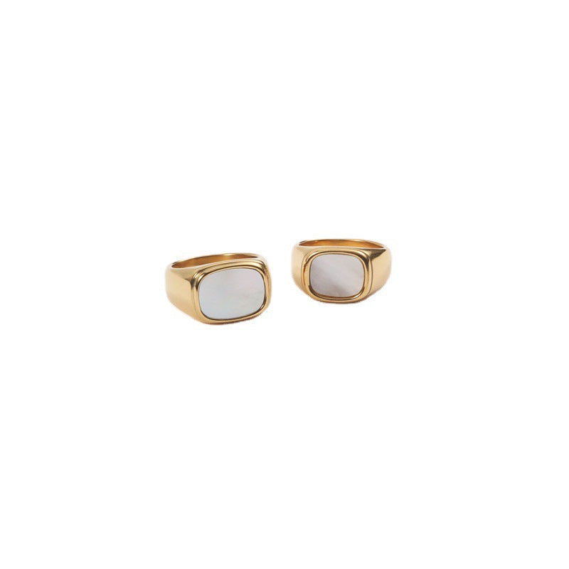 Designer Exaggerated Style Gold Flat Female Hipster Ring