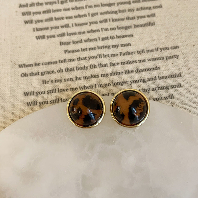 Women's Print Resin For Retro Affordable Luxury Fashionable Earrings