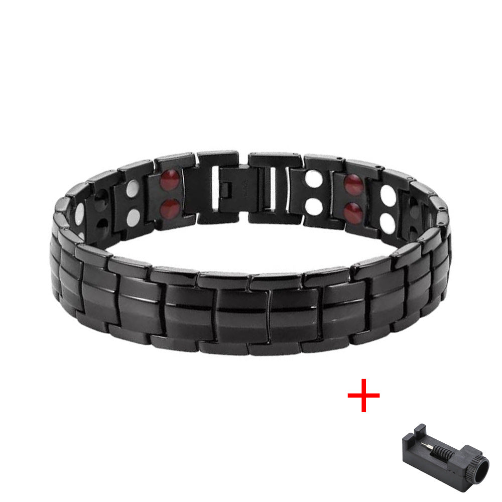 Men's Fashion Detachable Magnet Alloy Electroplated Bracelets