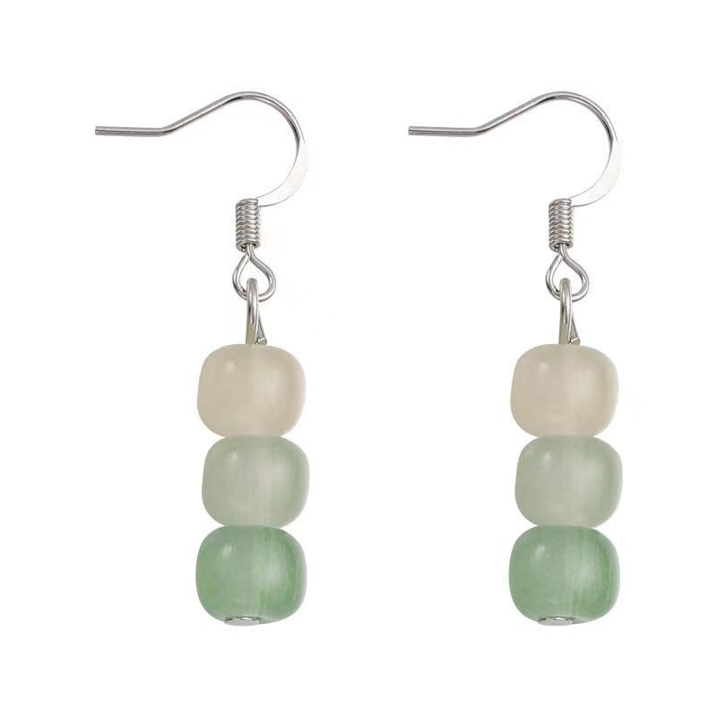 Women's National Fashion Cheongsam Elegant Bamboo Fan Earrings