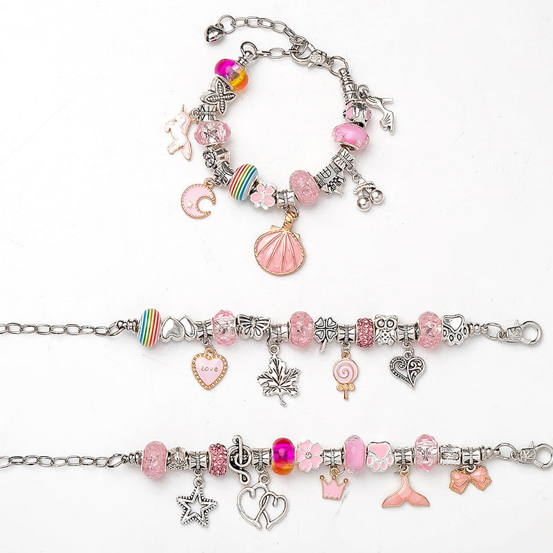 Children's Crystal Beads Alloy String Material Package Ornament Accessories Bracelets