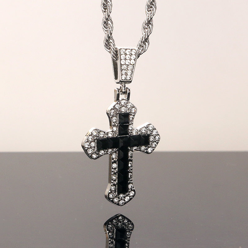 Full Diamond Cross Zircon Hip Hop Necklaces