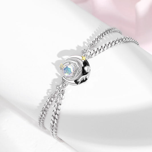 Women's & Men's Couple Niche High Sense Star Moon Bracelets