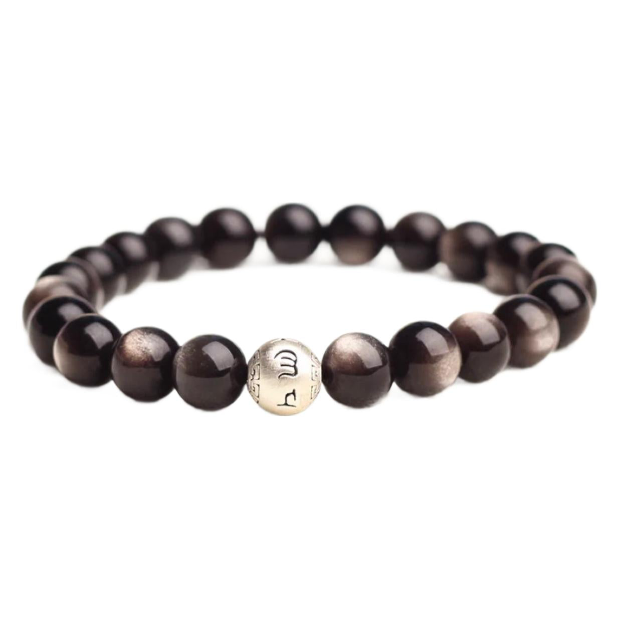 Women's & Men's Stone Six Words Mantra Lucky Beads Bracelets