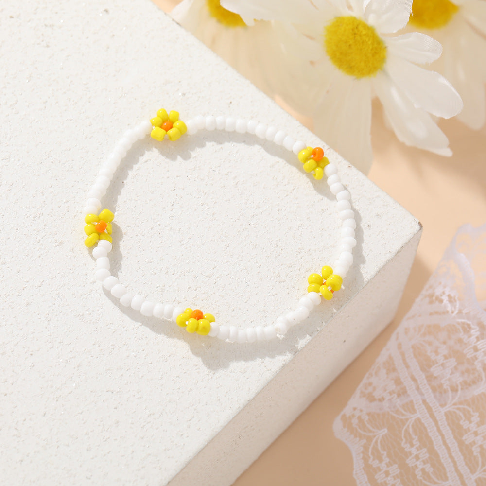 Women's Bead Elastic String Beaded Bohemian Beach Vacation Bracelets