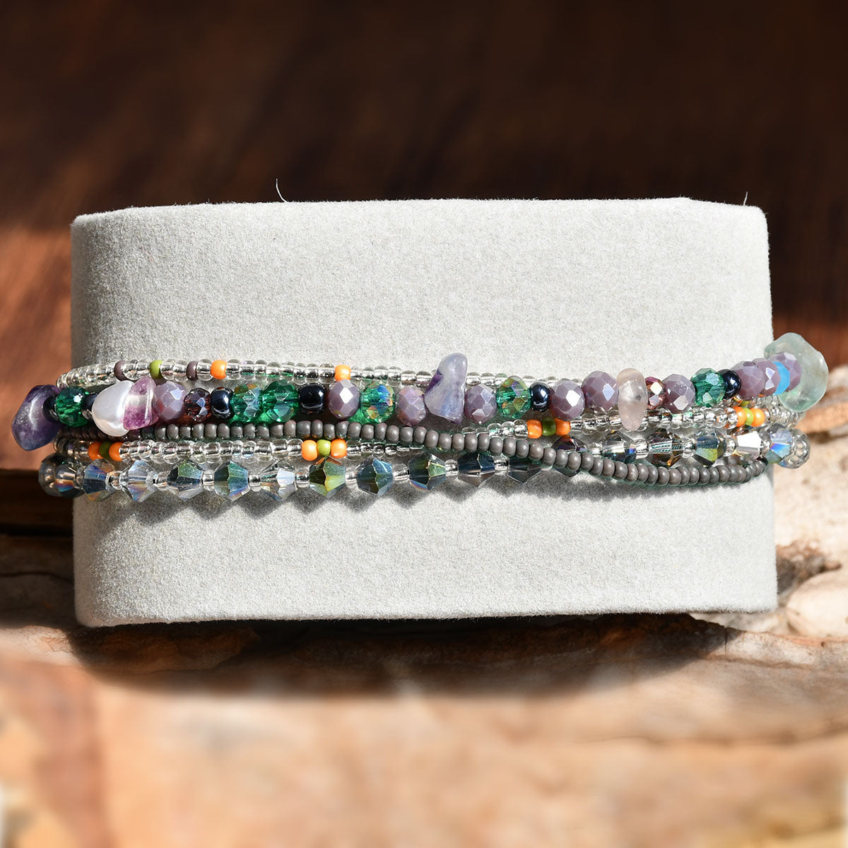 Gravel Crystal String Beads Female Niche Bracelets