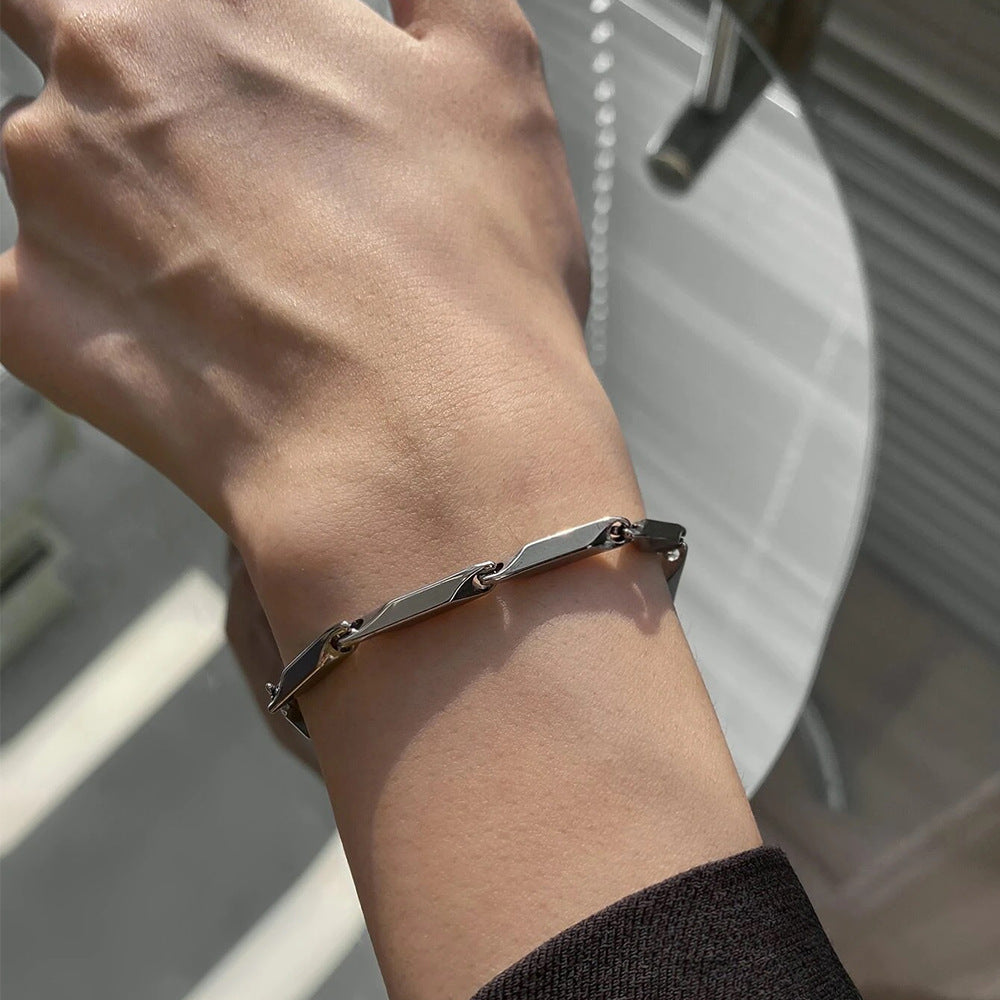 Men's For Universal Versatile Couple Titanium Hip Hop Accessories Bracelets