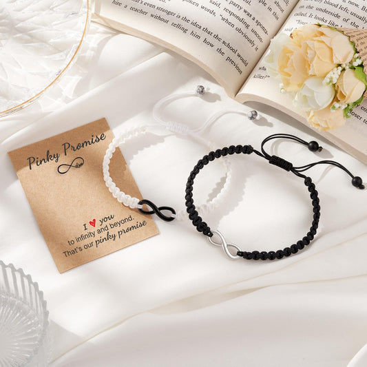 Hand-woven Adjustable Flat Knot Couple Girlfriends Bracelets