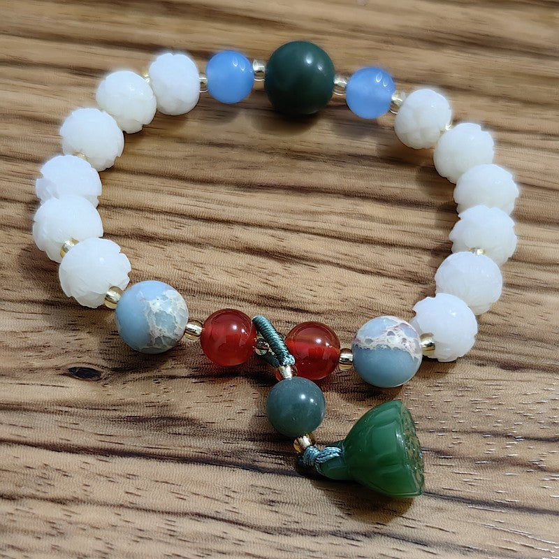 Bodhi Pumpkin Crafts Gift Buddha Beads Bracelet