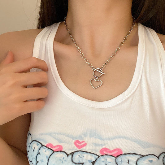 Metal Texture Exaggerated Thick Chain Hip Necklaces