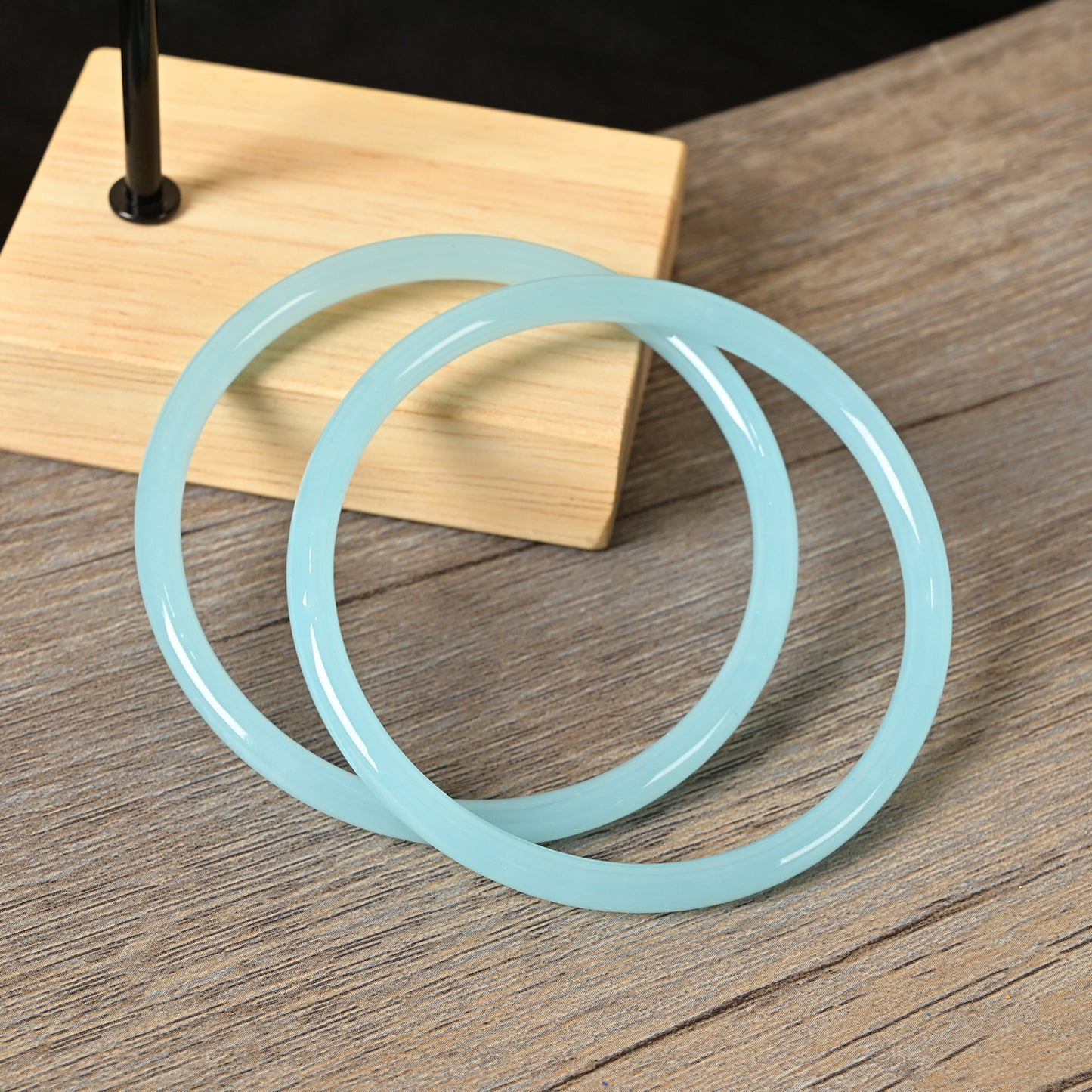 Bar Thick Type Emperor Green Chinese Style Bracelets