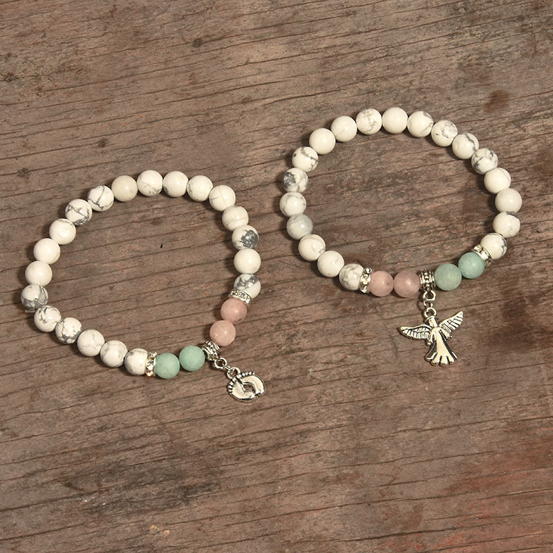 Women's Listed Pink Crystal White Turquoise Jewelry Bracelets