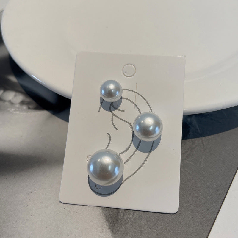 Without Pierced Female Rhinestone Zircon Bone Magnet Nest Earrings