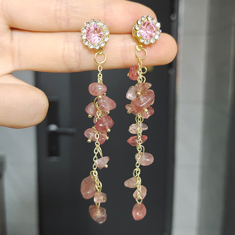 Light Luxury High-grade Unique White No Earrings