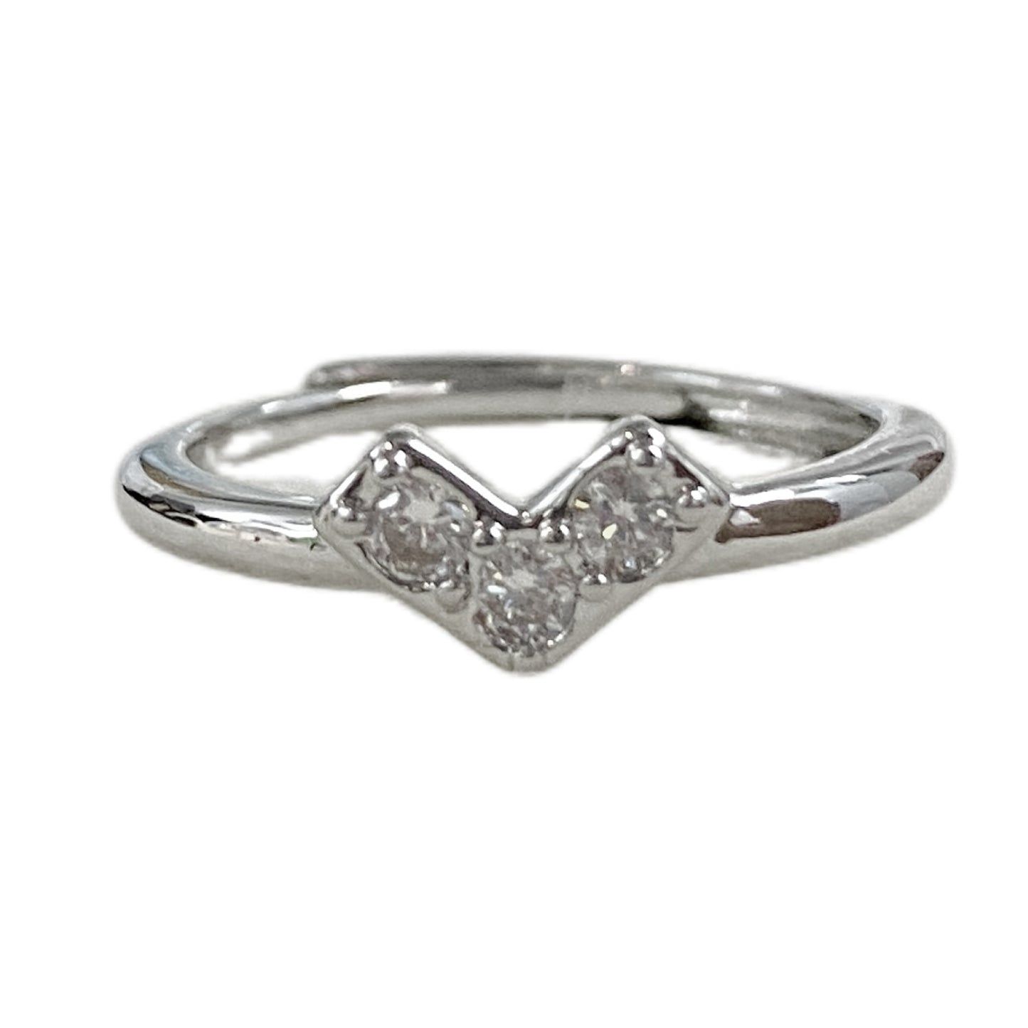 Women's Ancient Style Full Diamond Small Love Heart-shaped Light Luxury High Rings