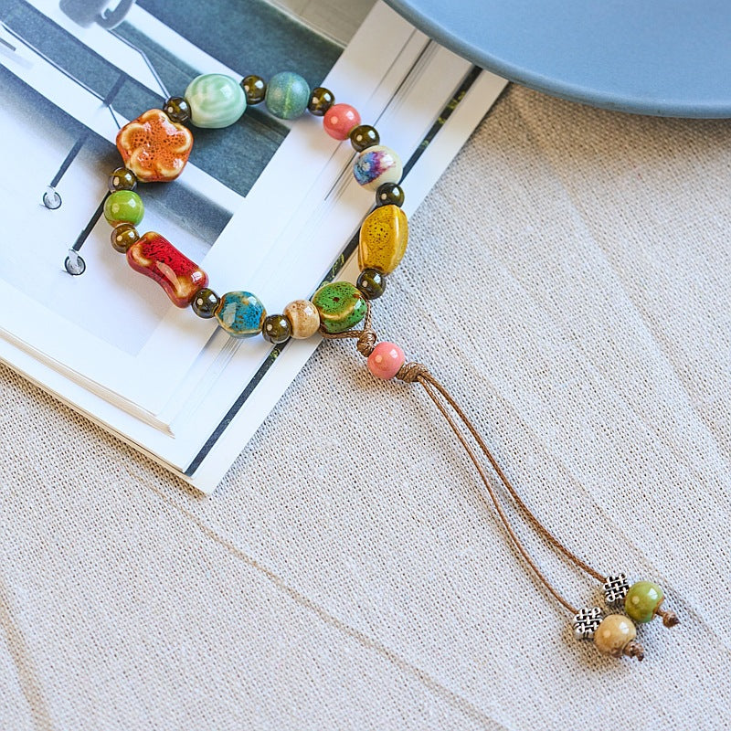 Women's Ceramic Ornament Ethnic Style High Sense Bracelets