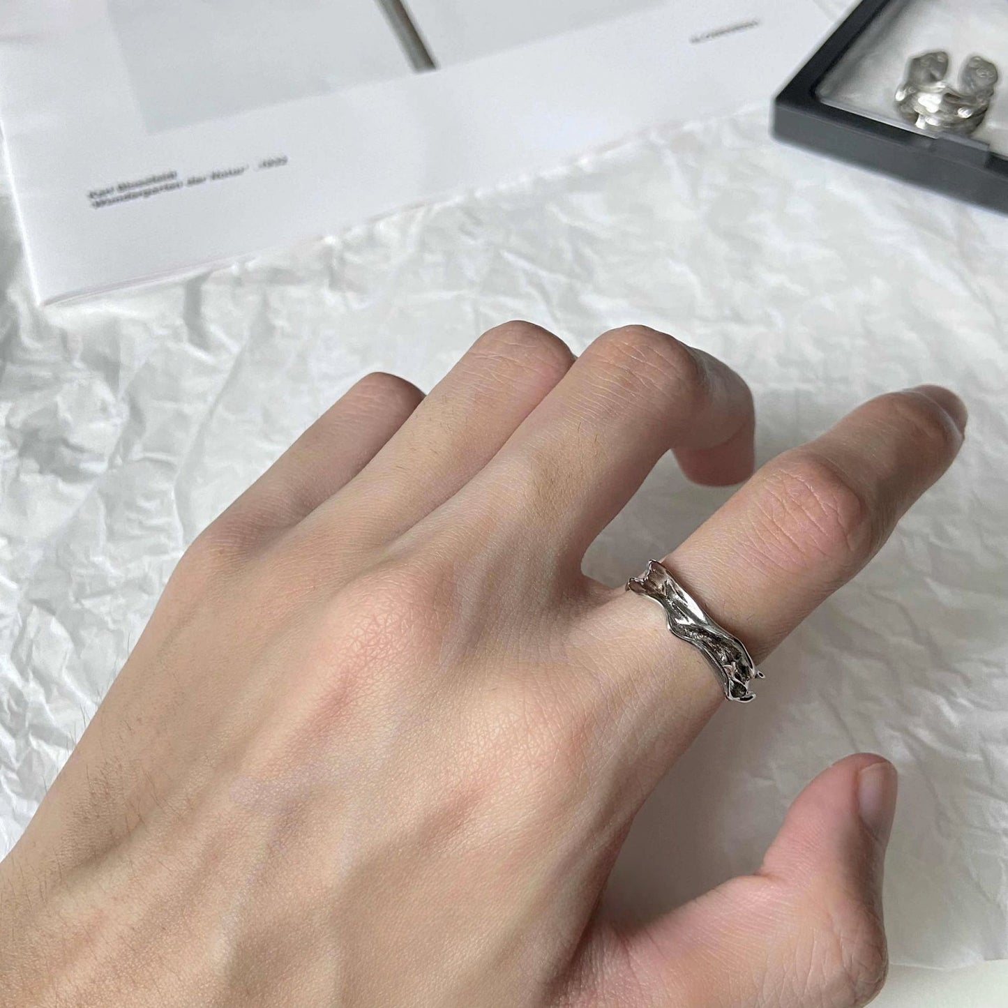 Pair Simple Gift Male Index Finger Rings