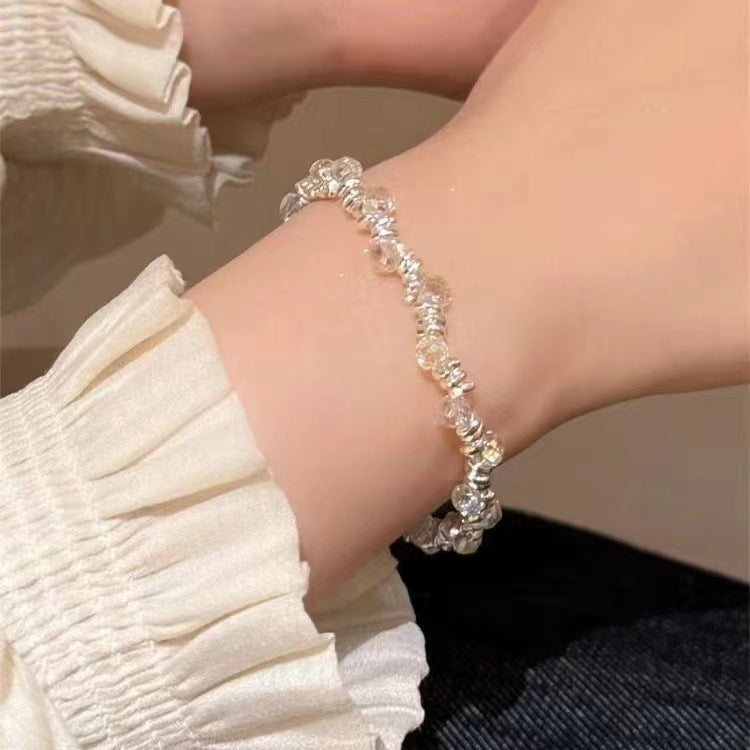Sier Shining Full Diamond Design Niche Bracelets
