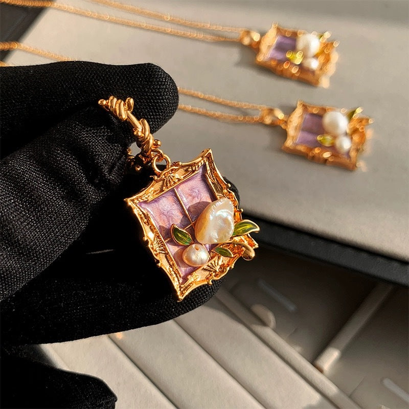 Baroque Pearl Female Light Luxury Niche Chinese Style Traditional Necklaces