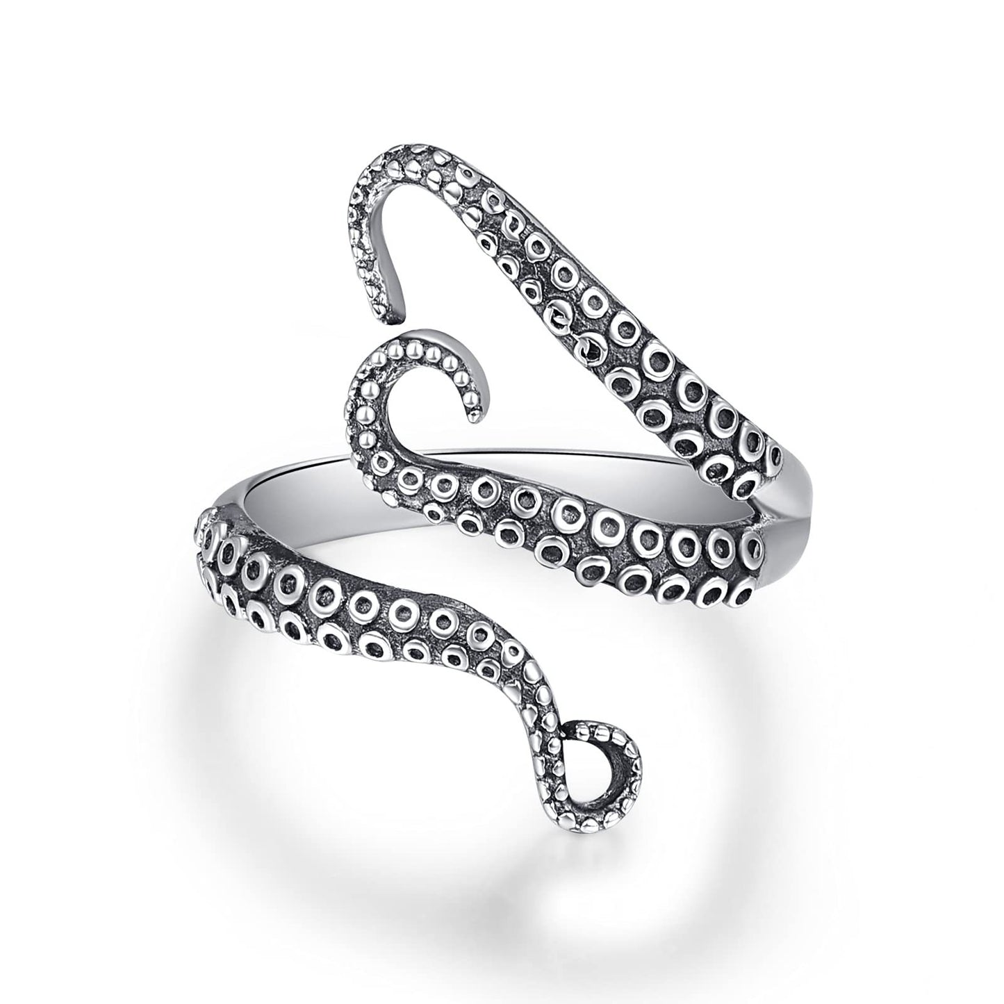 Retro Personalized Octopus Punk Trendy Distressed Rings