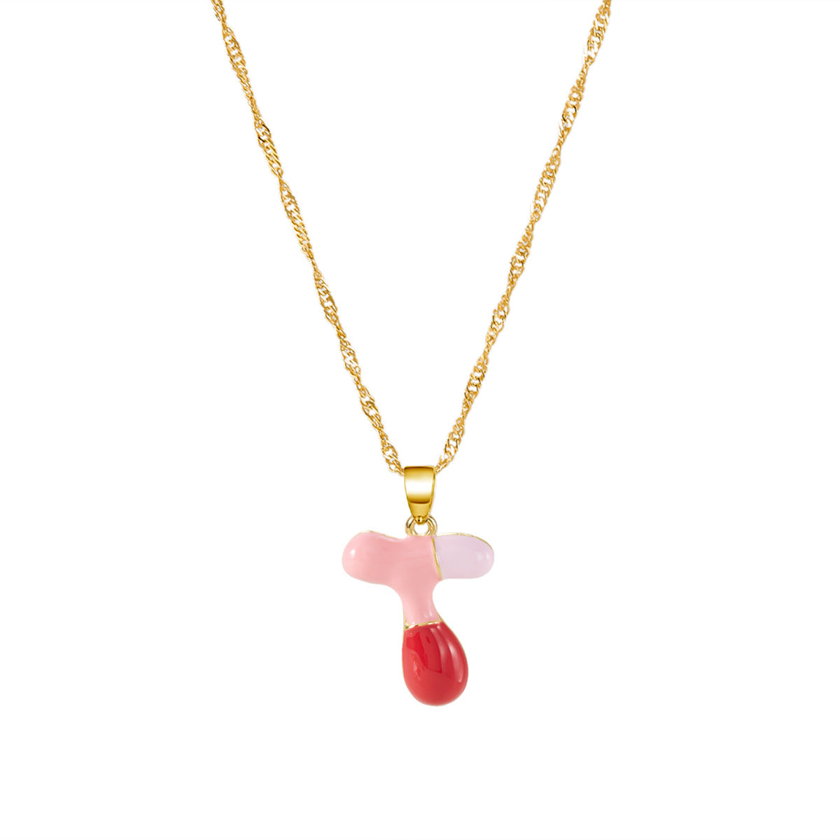 Letter Fashionable Dopamine Color Bubble Clavicle Necklaces