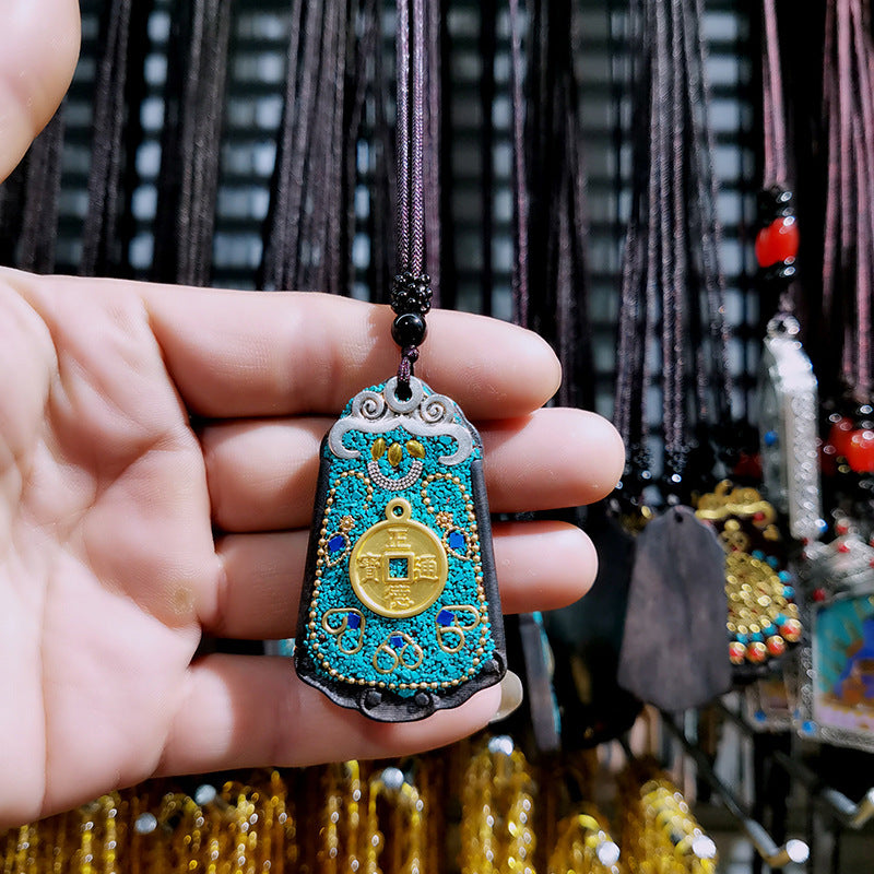 Tibetan Vintage Blackwood Father's Day Sweater Necklaces