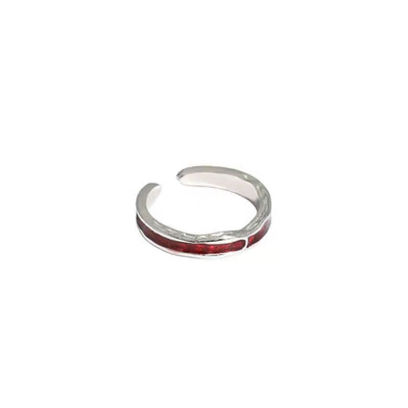 Women's & Men's Design Epoxy Open-end Personality Cold Style Rings