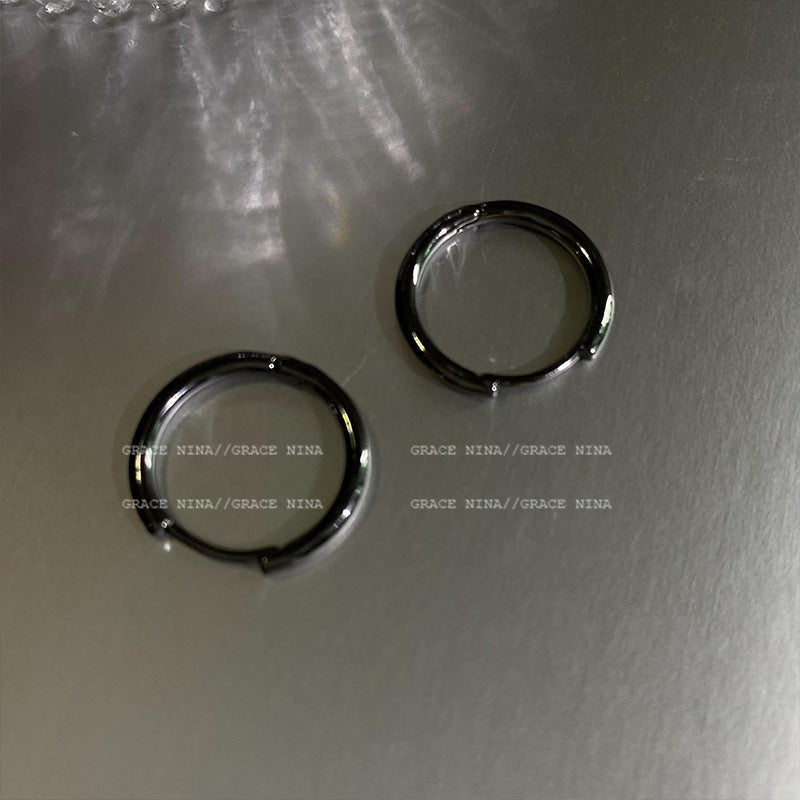 Women's Unisex Style Simple Hoop Commuter Ear Clip Earrings