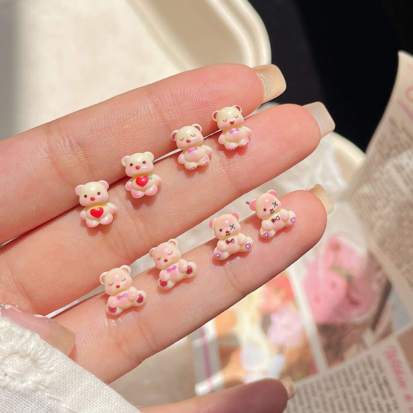 Suit Female Sier Needle Small Cute Earrings