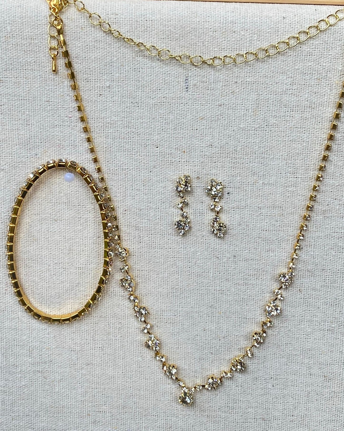 Women's Simple Diamond Metal Six-pointed Star Bride Bridesmaid Necklaces