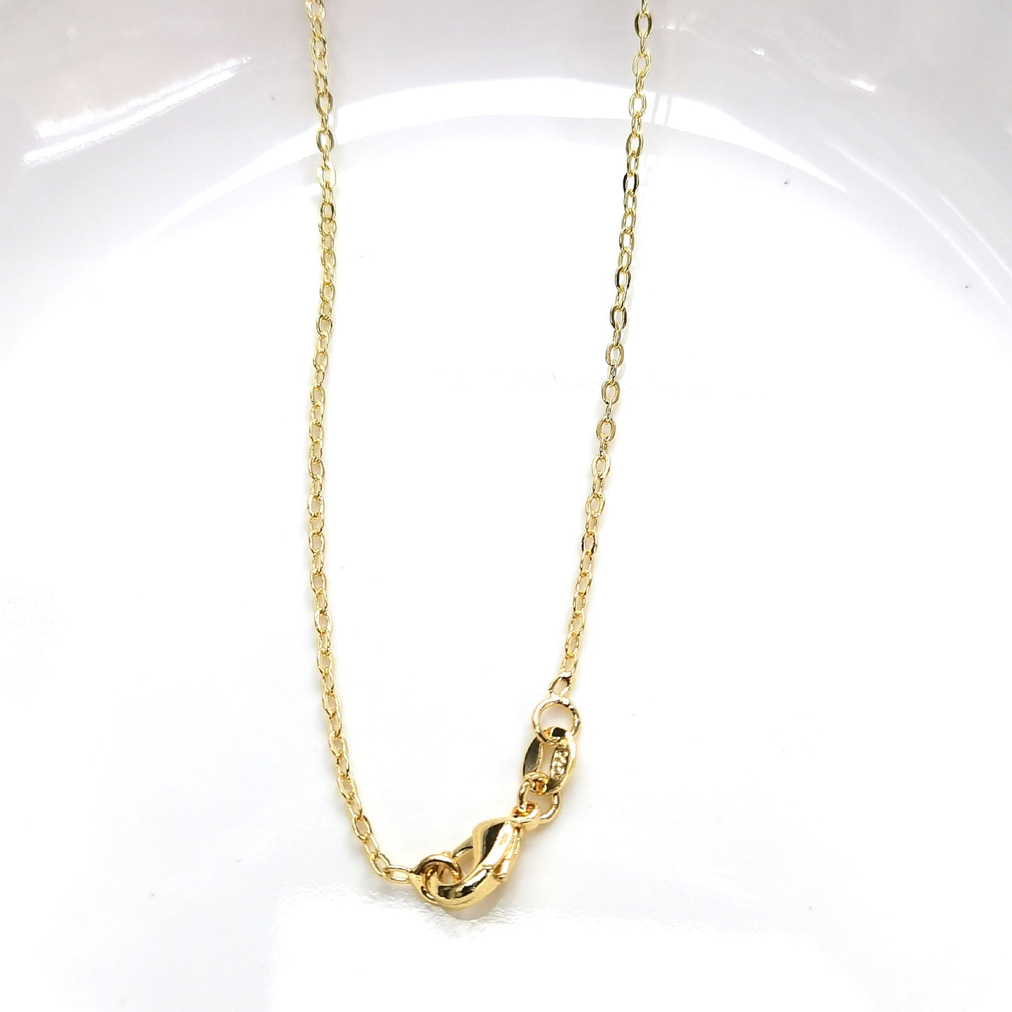 Gilded O-shaped Chain Box Water Wave Gold-plated Necklaces