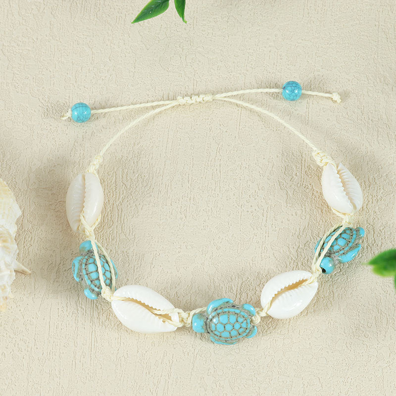 Style Natural Shell Starfish Hand Weaving Bracelets