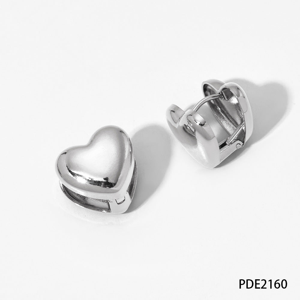 Elegant High-grade Creative Design Love Round Earrings