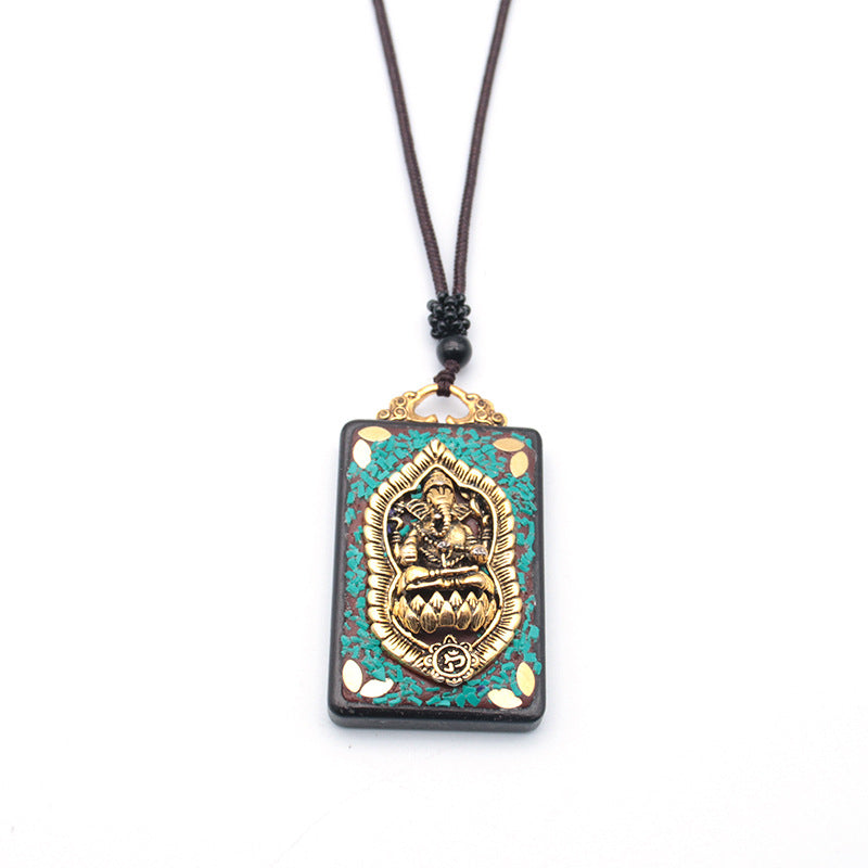 Tibetan Vintage Blackwood Father's Day Sweater Necklaces
