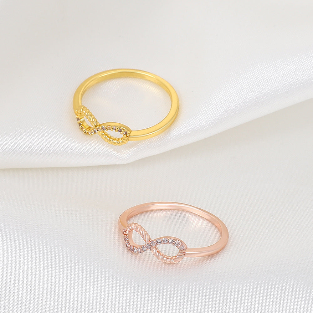 Women's & Men's Infinite Retro Fashion Personalized Diamond Rings