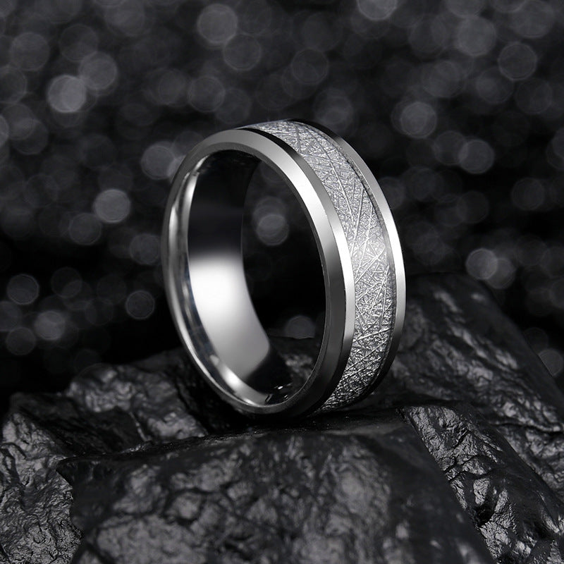 Men's Ice Silk Foil Titanium Steel Fog Rings
